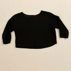 Eileen Fisher The Fisher Project Black Cropped Top Fits Size S